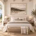 Muted Landscape Art, Neutral Beige Framed Artwork