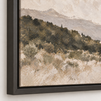 Muted Landscape Art, Neutral Beige Framed Artwork